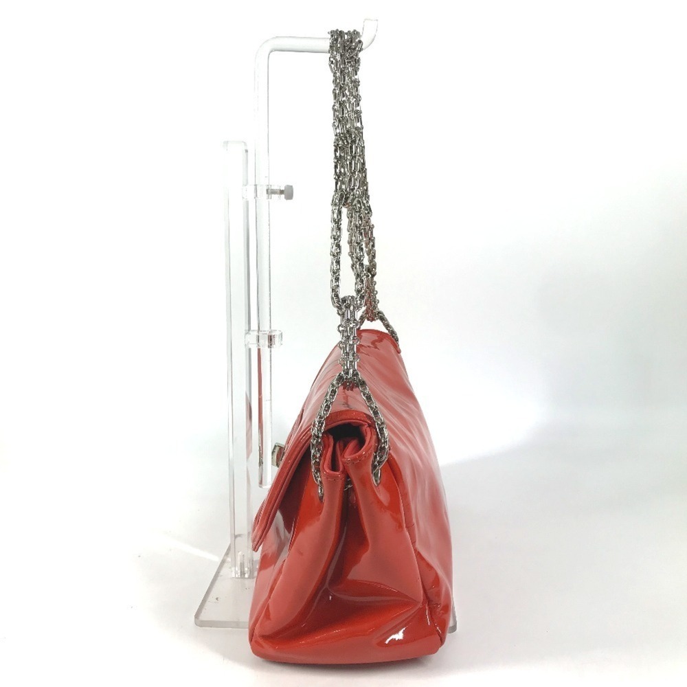 CHANEL Red Leather Logo Shoulder Bag - Picture 5 of 16